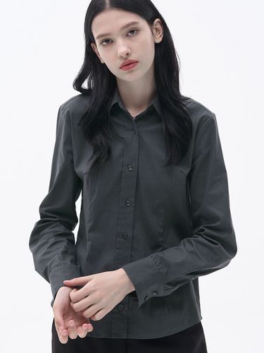 Slim-fit Shirt _Dark Grey - MaLoupe - Modalova