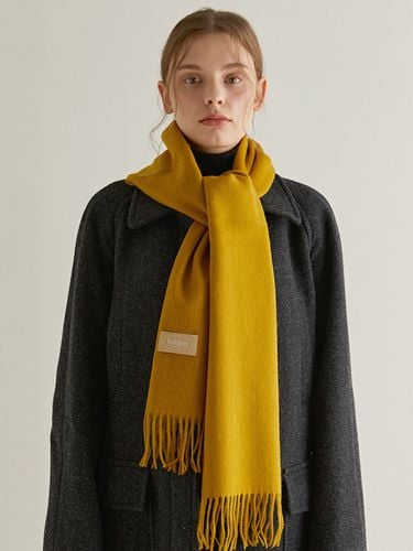 Wool Color Muffler (M007_mustard) - halden - Modalova