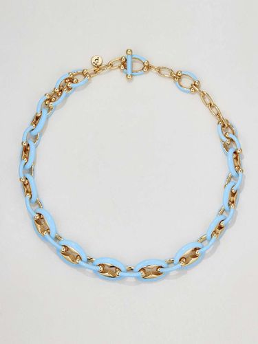 Marina Enamel Chain Necklace_Ice Blue - PANACHE CHASUNYOUNG - Modalova