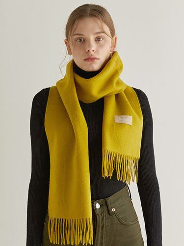 Wool Color Muffler (M007_olive) - halden - Modalova