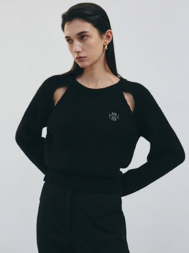 Nicole Ribbed Shoulder Cut-out Sweater_Black - NICK&NICOLE - Modalova