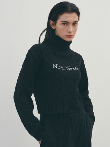 Nicole Ribbed Turtleneck Knit_Black - NICK&NICOLE - Modalova