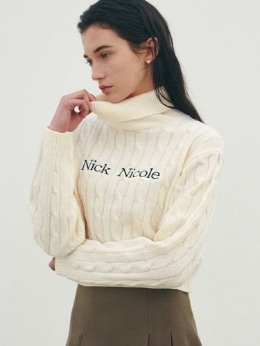 Nicole Ribbed Turtleneck Knit_Cream - NICK&NICOLE - Modalova