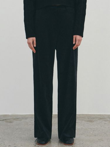 Velvet Corduroy Pants_Black - NICK&NICOLE - Modalova