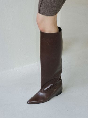 S Straight Long Boots Deep Brown - ABRICO - Modalova