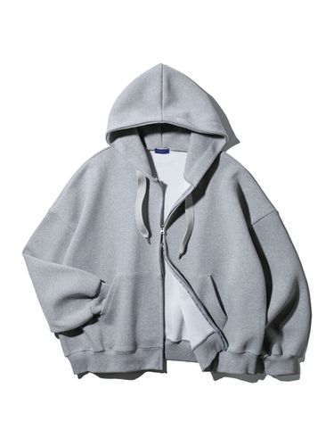 String Point Basic Overfit Hoodie Zip-Up - alvinclo - Modalova