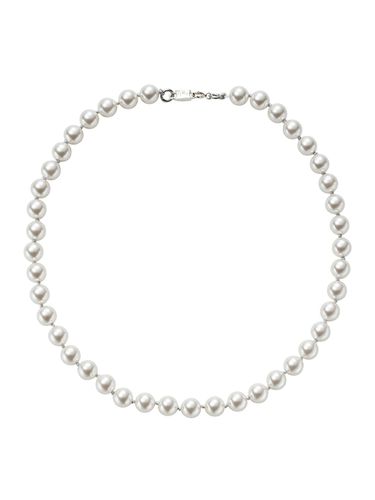 Knotted Pearl Necklace - White - PICOMENT - Modalova