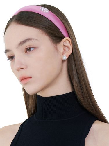 Logo Satin Hair Band - Pink - PICOMENT - Modalova