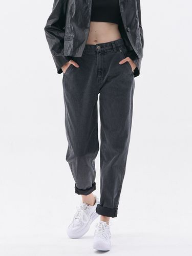 Oversized Baggy Denim Pants _Dark Grey - MaLoupe - Modalova