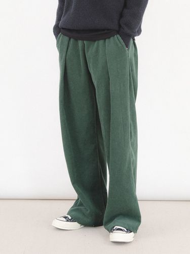 Corduroy One Tuck Wide Pants _ - FANACULT - Modalova