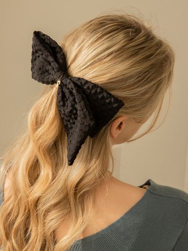 Crepe Ribbon Hair Pin - Primaute - Modalova