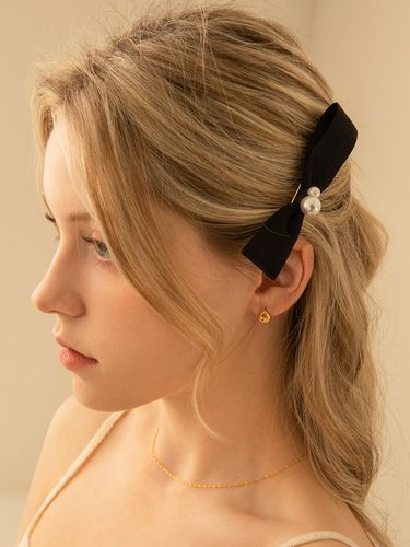 Pearl Ribbon Hairpin - Primaute - Modalova