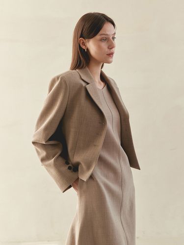 Single-breasted Dart Short Jacket _Brown - MOAT - Modalova