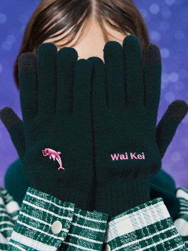 Dolphin Smart Touch Gloves [Green] - WAIKEI - Modalova