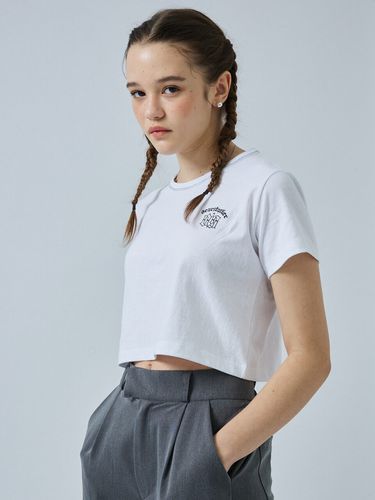 Nine Logo Cropped Top_White - DEARSTALKER - Modalova