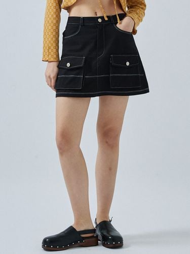 One Stitch Cargo Mini Skirt_Black - DEARSTALKER - Modalova