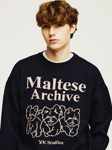 Maltese Archive Line Knit Pull Over [] - WAIKEI - Modalova