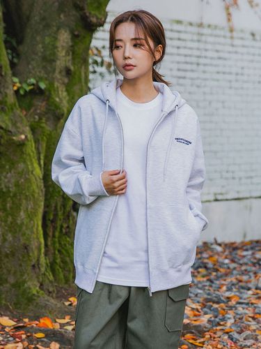 Mountain Hoodie Zip-Up (3 Colors) - alvinclo - Modalova