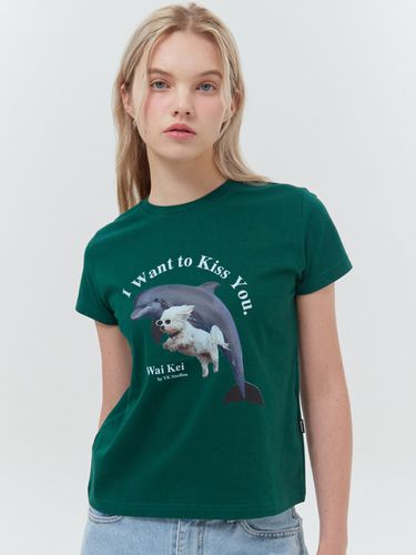 Women] Puppy Dolphin Jumping T-Shirt - WAIKEI - Modalova