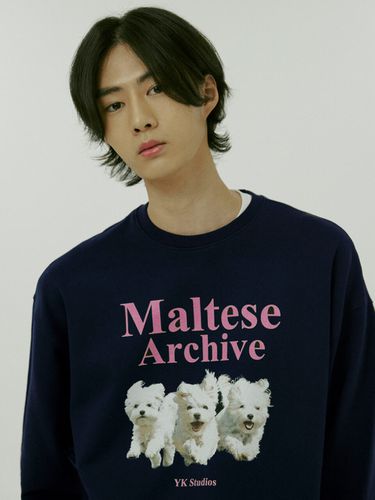 Maltese Archive Sweatshirt _ Navy - WAIKEI - Modalova