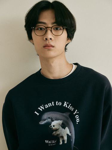 Puppy Dolphin Jumping Sweatshirt - WAIKEI - Modalova