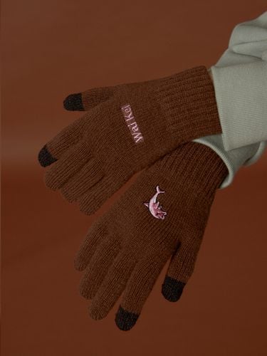 Dolphin Embroidery Touchscreen Gloves - WAIKEI - Modalova