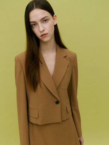 Pocket One Button Cropped Jacket - LINE STUDIO ONE - Modalova