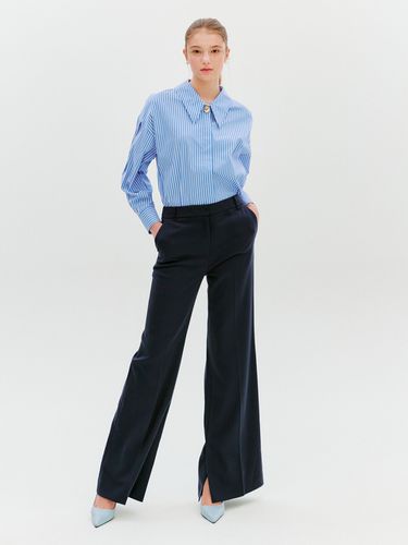 Wide Bootcut Slit Slacks - DearK - Modalova