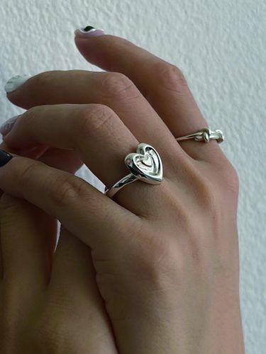 Romance Heart Rings - moire_ - Modalova