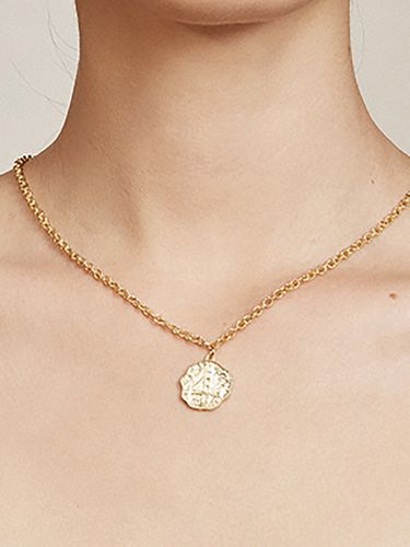 Simple Gold Round Necklace - Les Bijoux Philosophy - Modalova