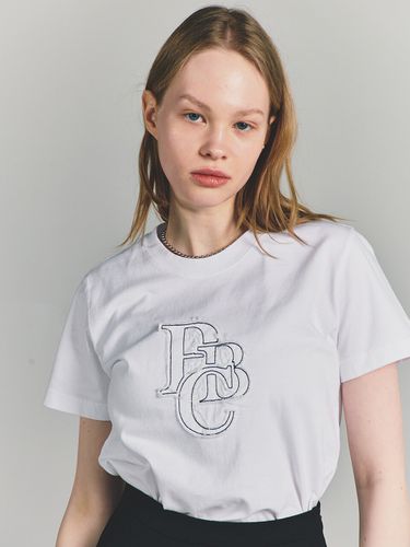 Cropped Twill PBC T-Shirt _ White - PaperBoy - Modalova