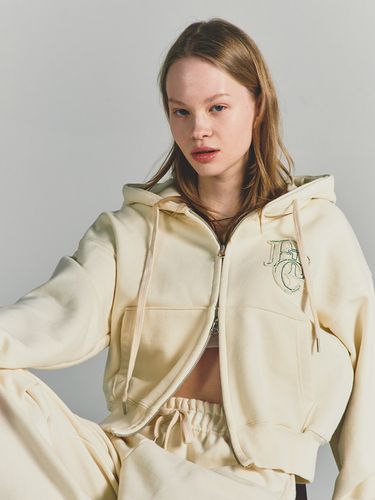 Twill PBC Hoodie Zip-Up _ Cream - PaperBoy - Modalova