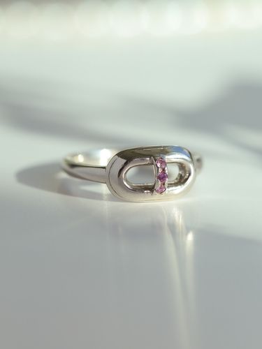 Mono Pink Sapphire Ring - CUD - Modalova