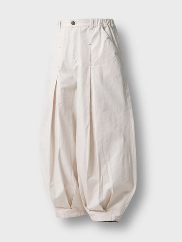 Unbalance Pleated Balloon Pants - ANGLAN - Modalova