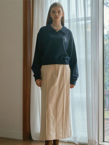 ANC H-line Long Skirt _Cream - ANOETIC - Modalova