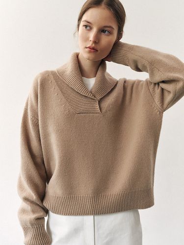 Short Collar Pullover Sweater - WHEN WE WILL - Modalova