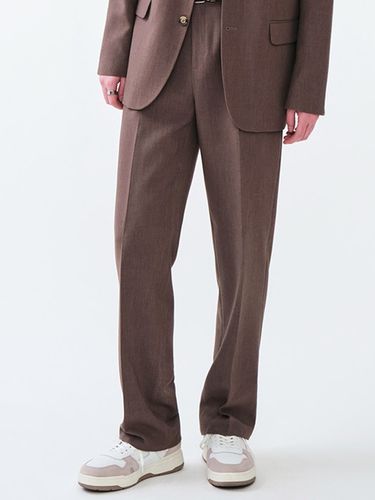 Over Fit Span Set-up Pants [Brown] - STCO - Modalova