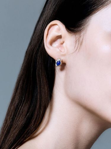 ROME;ROMA] Pantheon Lapis Lazuli Earrings - OVT - Modalova