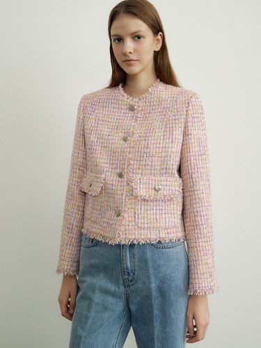 Multi Tweed Jacket (Pink) - octette - Modalova