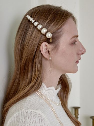 Beads Pearl Hair Clip - Jean Paul Clarisse - Modalova