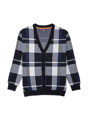 Over Fit Big Check Pattern Cardigan () - STCO - Modalova