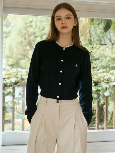 ANC Gold Cable Cardigan _Navy - ANOETIC - Modalova