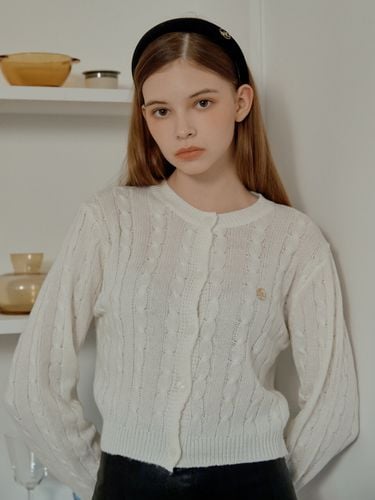 ANC Gold Cable Cardigan _Cream - ANOETIC - Modalova