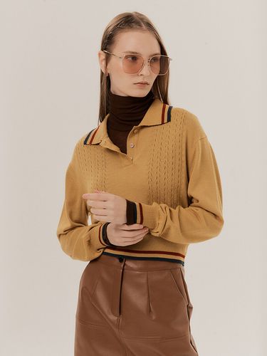 Polo Collar Half Open Closing KNit - HUNCH - Modalova