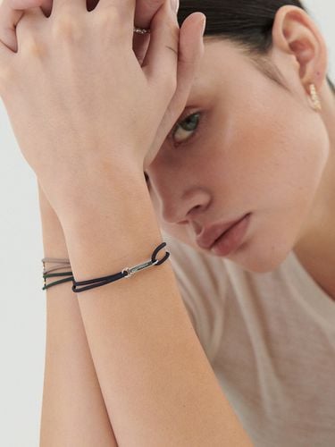 H Edition Silver String Bracelet - hyeres-lor - Modalova