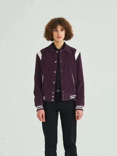 Corduroy Varsity Jacket _ Purple - Rolling Studios - Modalova