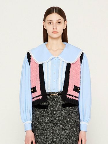 Boucle Knit Vest_Pink - JOHNNY HATES JAZZ - Modalova