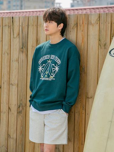 Breaking the Wave Overfit Sweatshirt - alvinclo - Modalova