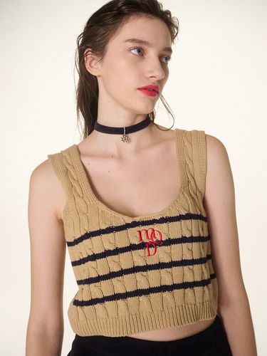 Mardi x Qduroy Knit Bustier _Beige - Qduroy - Modalova