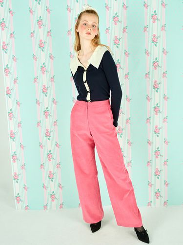 Wide Corduroy Banding Pants_Pink - JOHNNY HATES JAZZ - Modalova